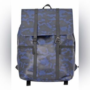 Duchamp Foldover Rubberized Backpack Navy Camo